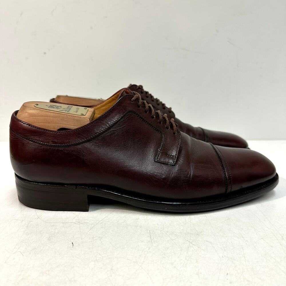 RESOLED J.M. Weston Cap Toe Derby Burgundy Calf Made in France UK 6 / US 7 D